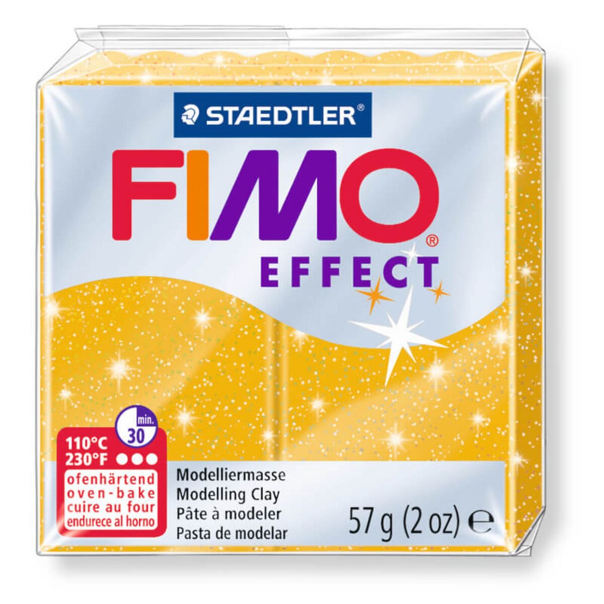 Fimo Pâte Fimo Effect or métal 56g