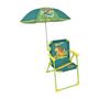 Voir la diapositive 2 : Fun House FUN HOUSE JURASSIC WORLD Chaise pliante de camping dinosaures - H.38.5 xl.38.5 x P.37.5 cm - Avec un parasol ø 65 cm - Pour enf