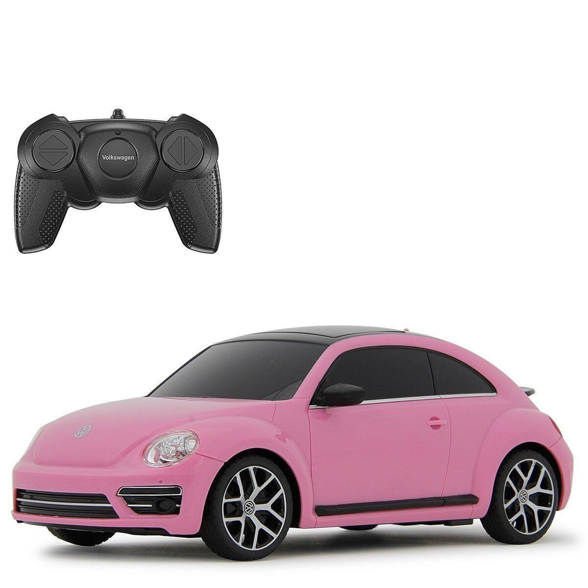 Jamara Voiture télécommandée vw beetle 1:24 rose vif 2,4ghz