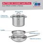 Voir la diapositive 2 : ELO Ensemble de 2 Poêles de cuisson 28 et 32 cm et 1 faitout 26 cm Elo Profi Citrin