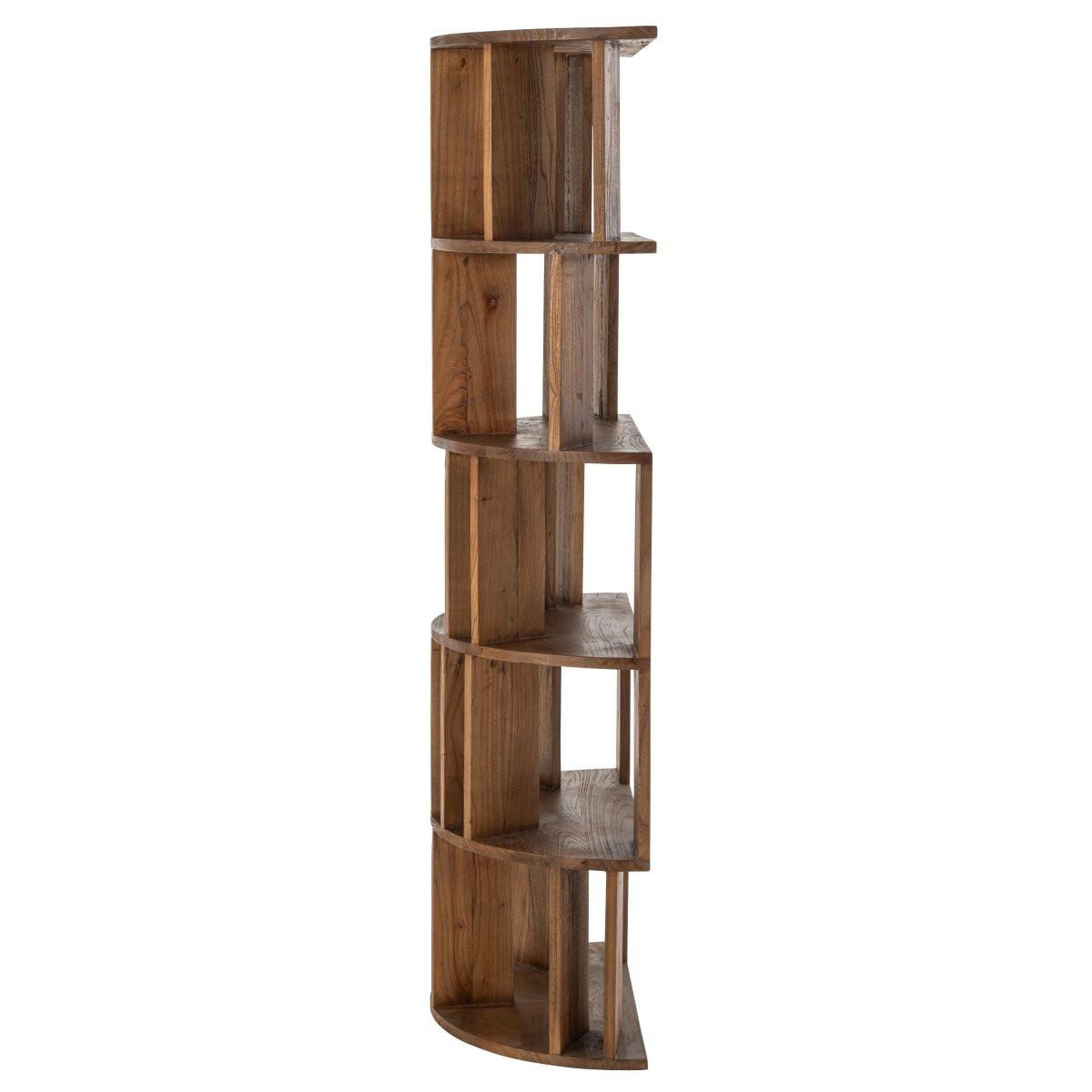 Voir la diapositive 3 : Paris Prix Bibliothèque Demi-Lune en Bois  Camille  175cm Naturel