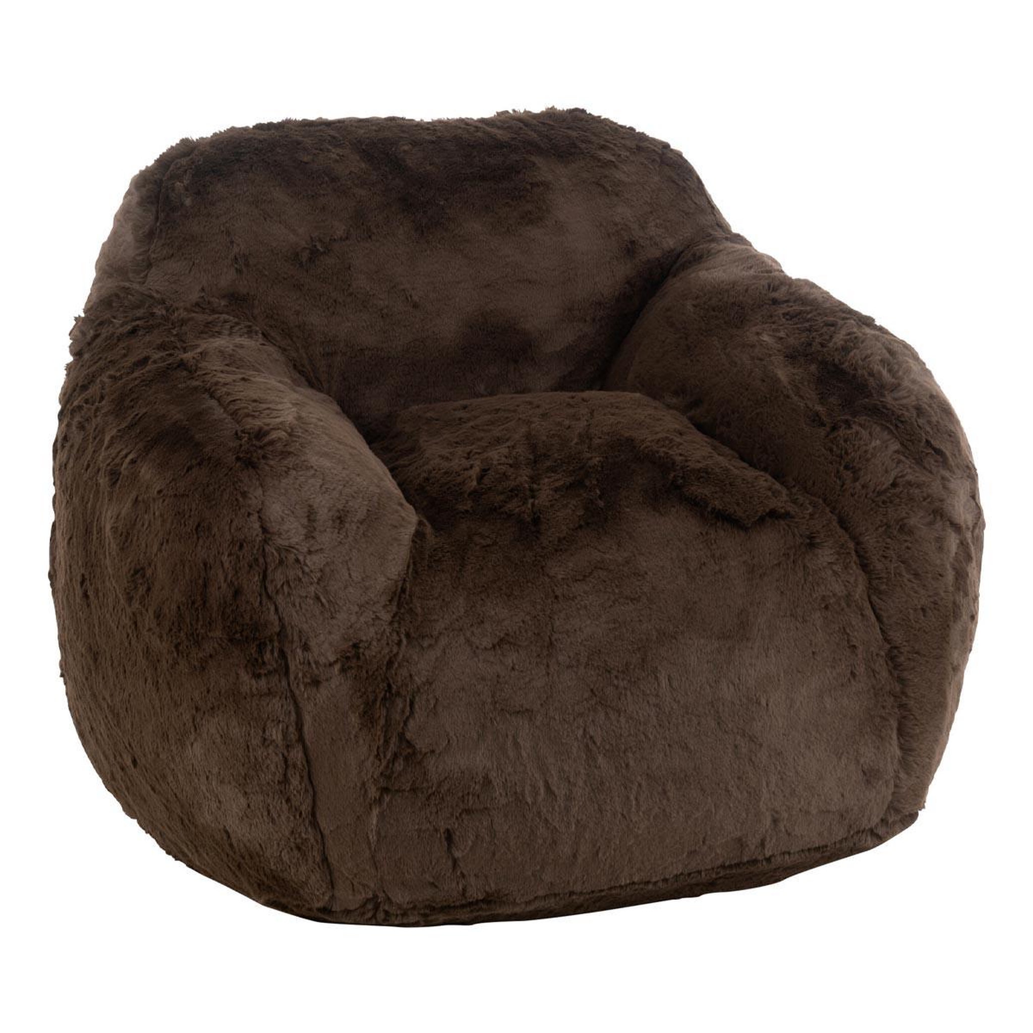 J-LINE Fauteuil en tissu  cutie  99cm marron