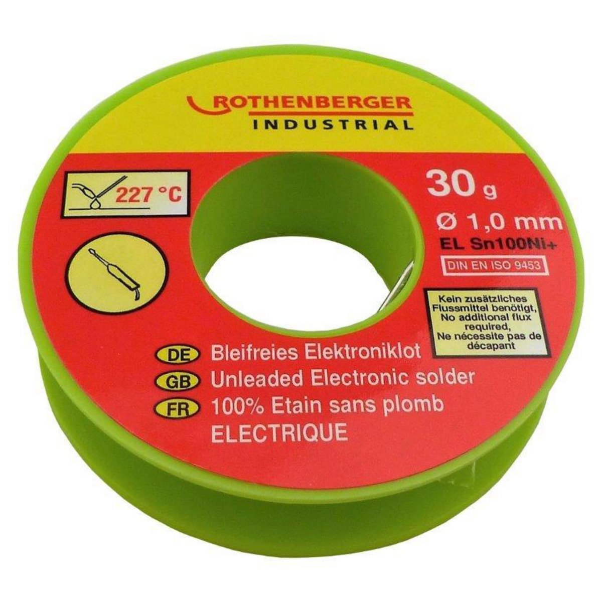 CENTRALE BRICO Bobine étain électronique 1 mm, 30 g. ROTHENBERGER