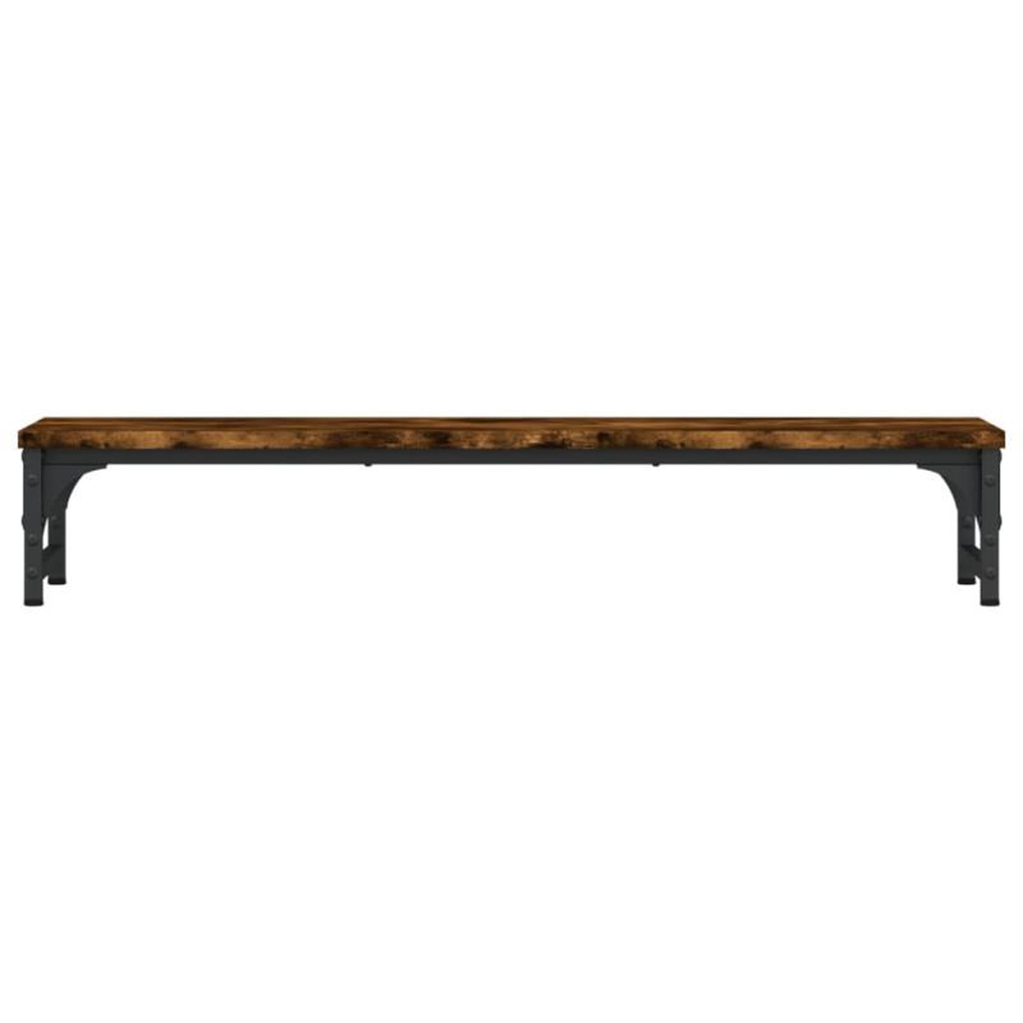 Voir la diapositive 4 : VIDAXL Support de moniteur chêne fumé 85x23x15,5 cm bois d ingénierie