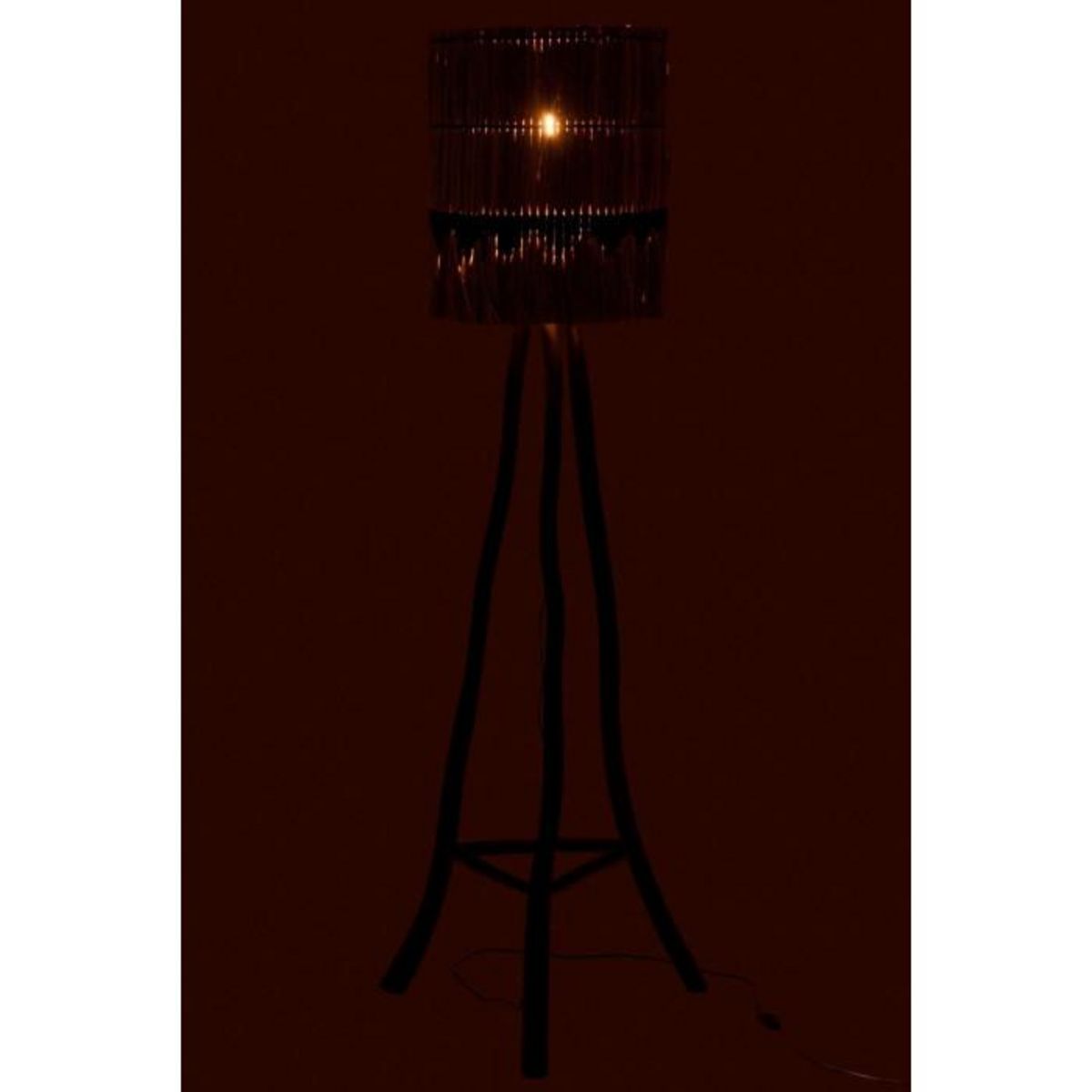 Paris Prix Abat-Jour Déco  Black Lombok  50cm Naturel