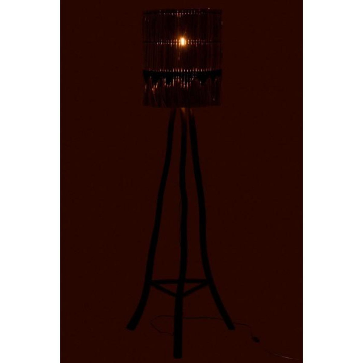 Paris Prix Abat-Jour Déco  Black Lombok  50cm Naturel