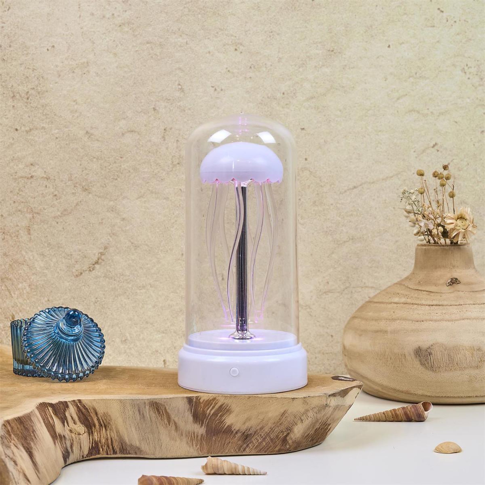 Voir la diapositive 5 : The concept Factory Lampe à poser à led  méduse  20cm blanc