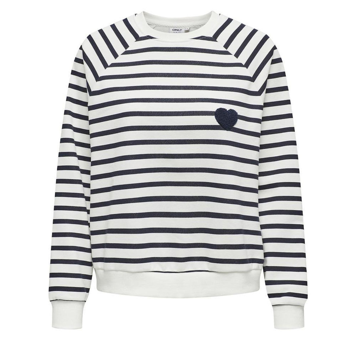 Only Sweat Blanc/Marine Femme Only Judy