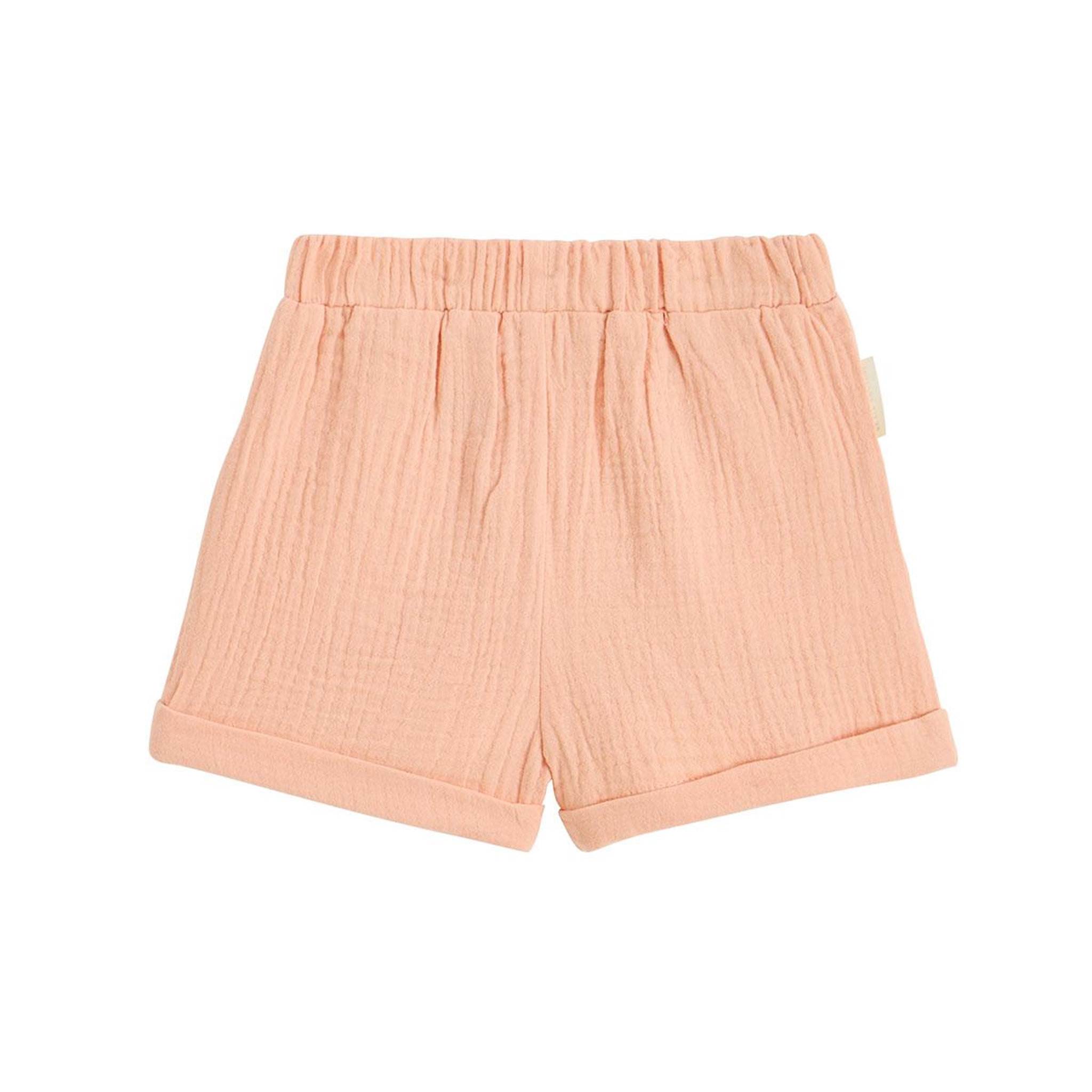 Voir la diapositive 2 : Petit Béguin Short enfant en gaze de coton santa giulia