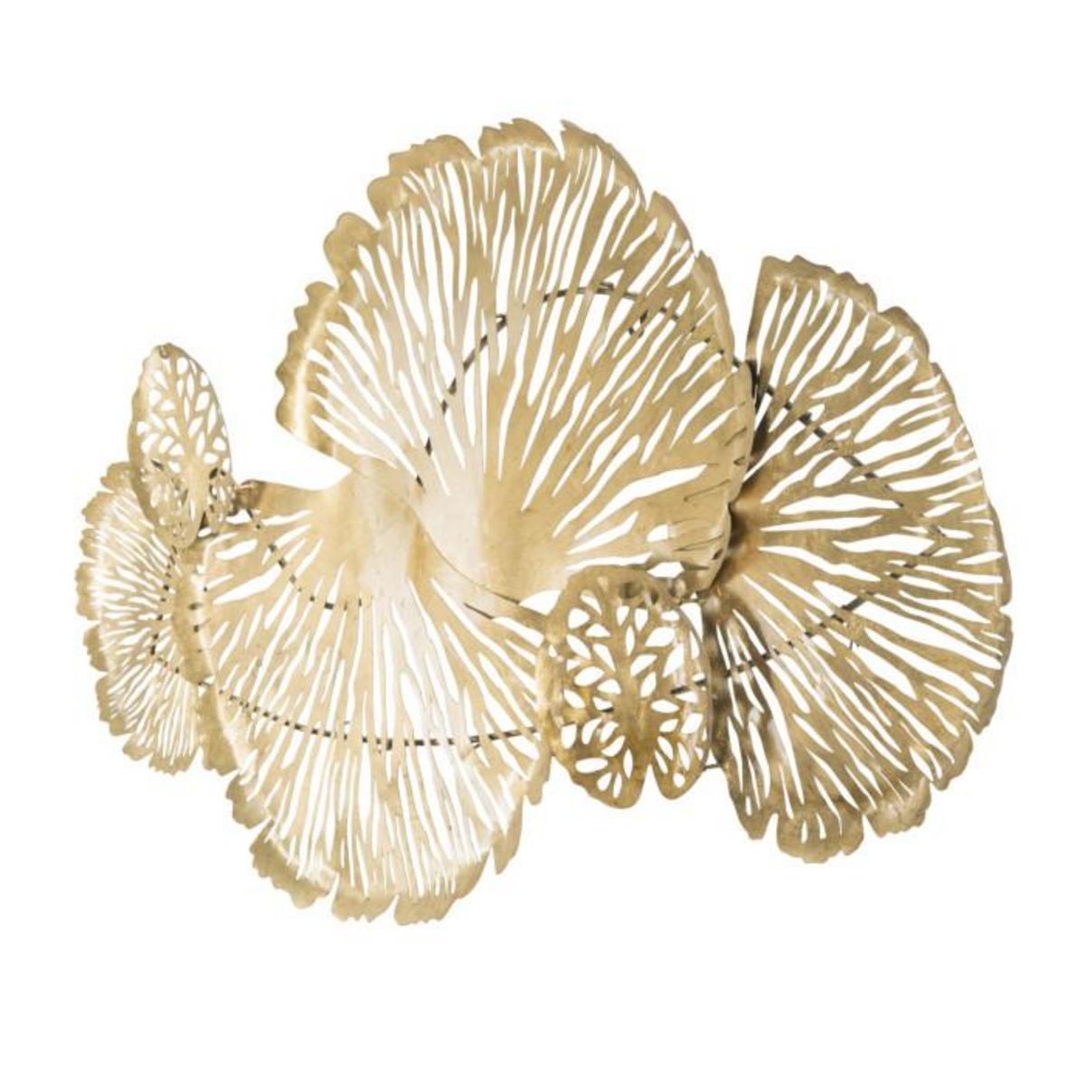 Paris Prix Décoration Murale Horizontale en Métal  Iris  115cm Or