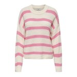 JACQUELINE DE YONG Pull Ecru/ Femme JDY Stripe Pullover. Coloris disponibles : Rose