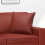 Voir la diapositive 5 : VIDAXL Coussins decoratifs lot de 2 Rouge bordeaux 40x40 cm Similicuir
