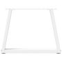 Voir la diapositive 5 : VIDAXL Pieds de table a manger forme V 2pcs blanc 50x(42-43,3)cm acier