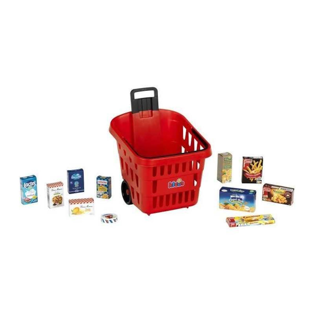 Klein Panier de courses a roulettes garni My Market - KLEIN - 7256 - Des 2 ans