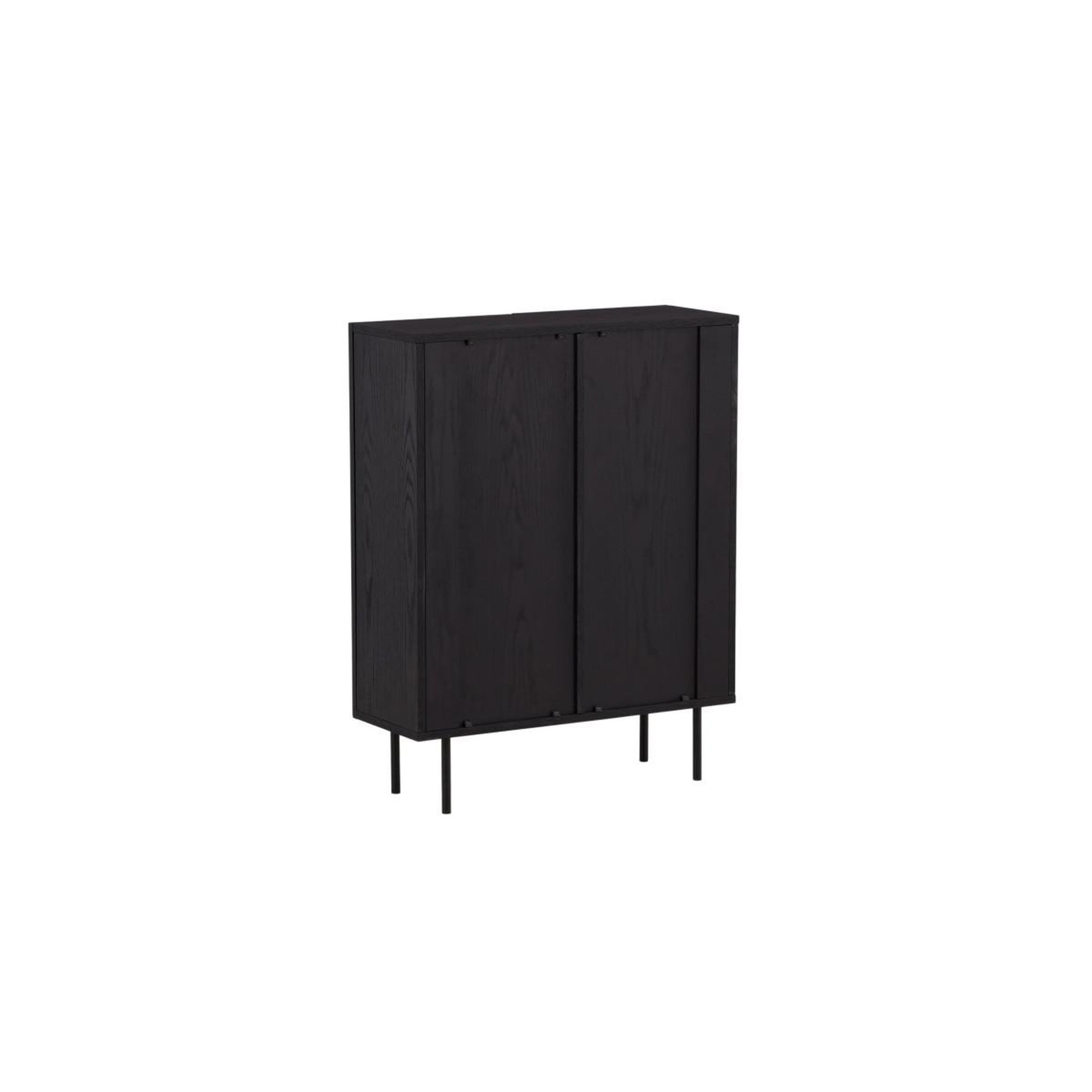 Voir la diapositive 6 : Paris Prix Buffet design nervuré  bjorkon  103cm noir