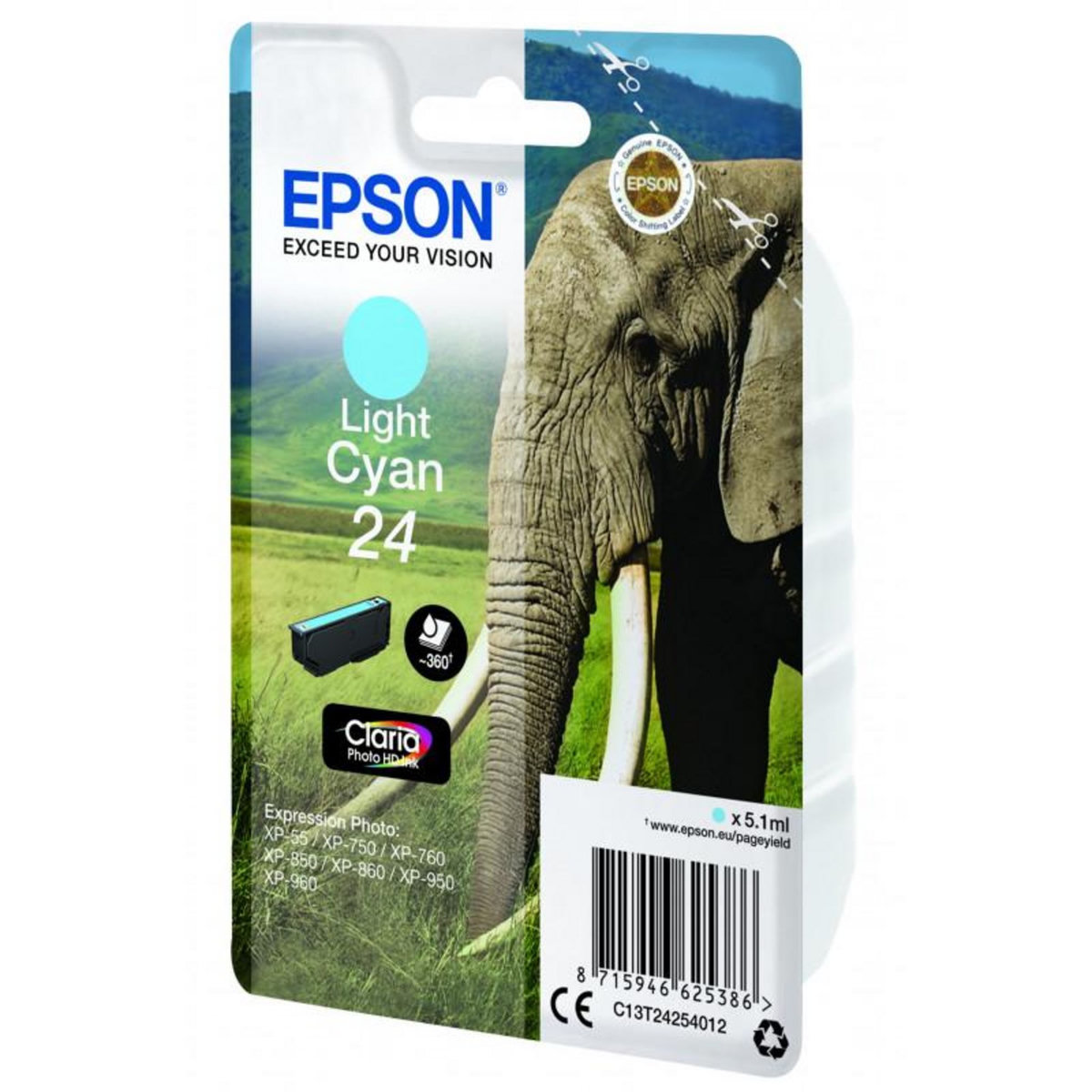 Epson Cartouche d encre Epson Elephant cyan clair