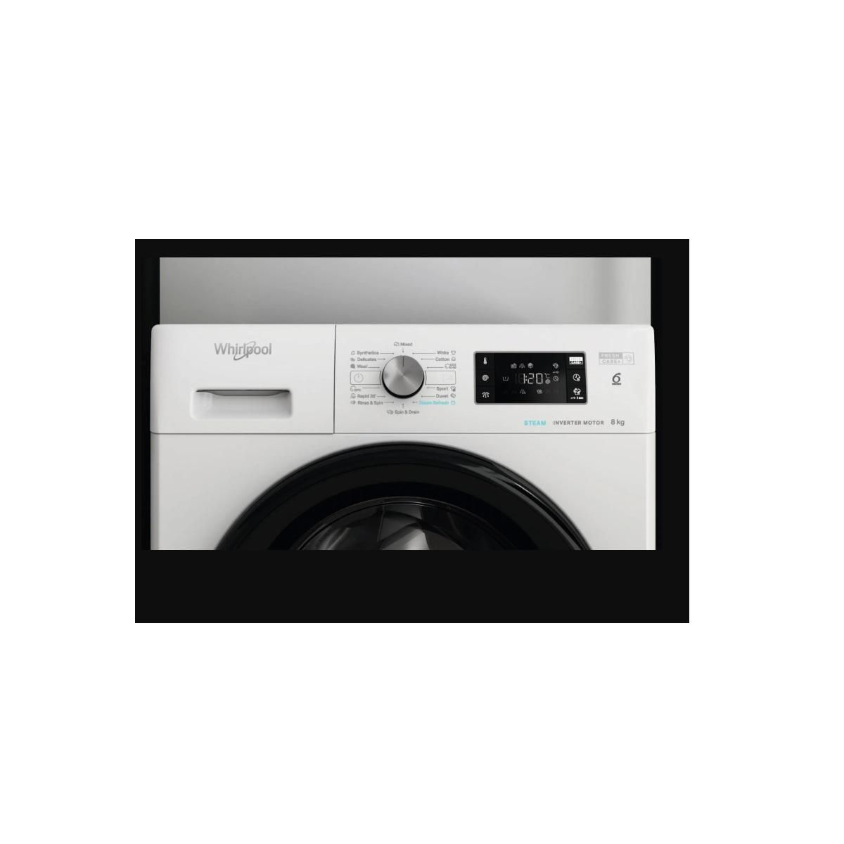 Whirlpool Lave-linge hublot 8kg 1400 tours/min - FFB8469BVEE