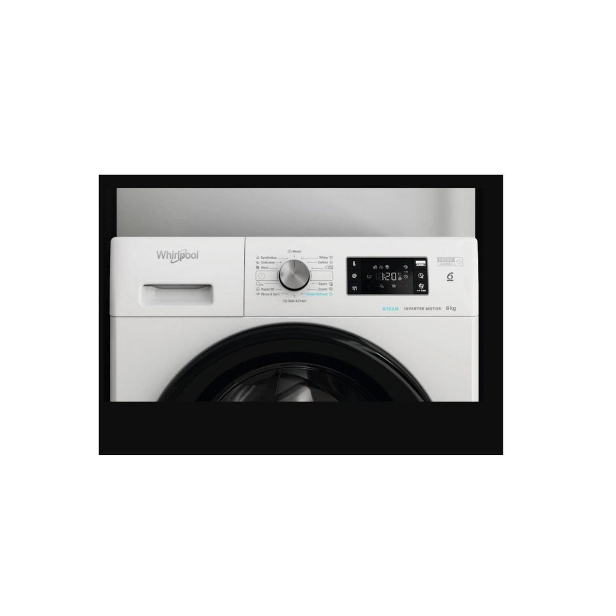 Whirlpool Lave-linge frontal 8kg 1400 tours/min - FFB8469BVEE