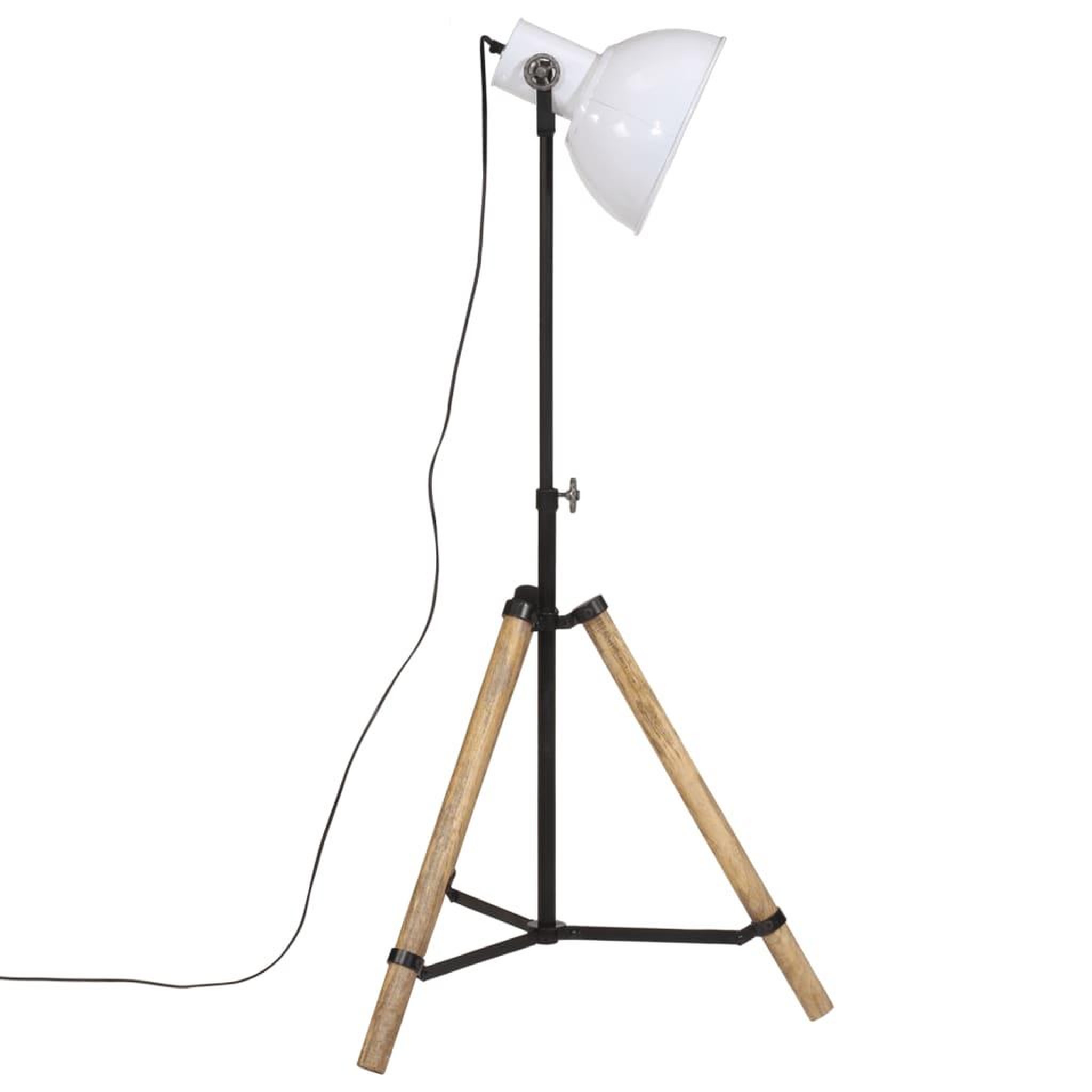 Voir la diapositive 4 : VIDAXL Lampadaire 25 W blanc 75x75x90-150 cm E27