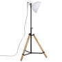 Voir la diapositive 4 : VIDAXL Lampadaire 25 W blanc 75x75x90-150 cm E27