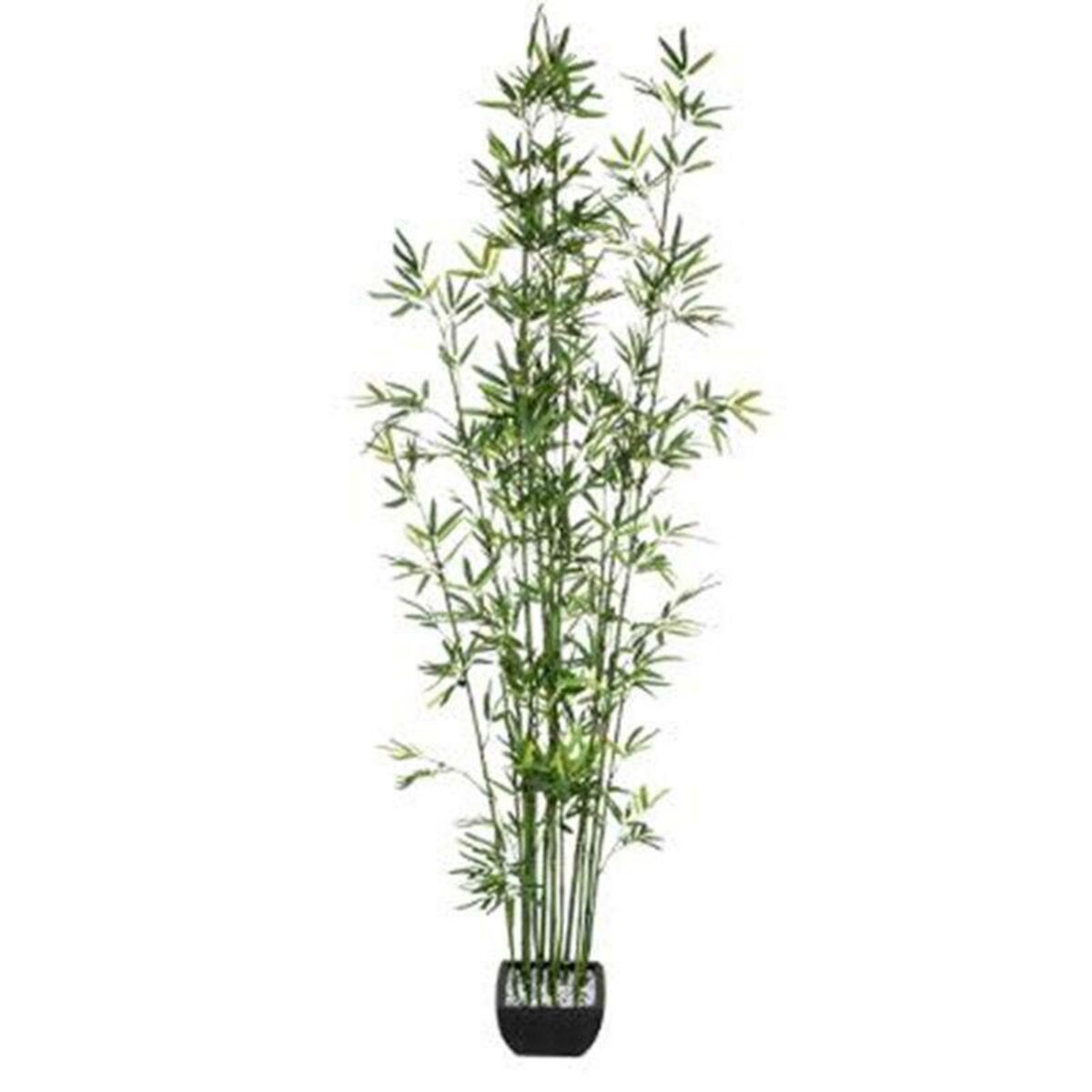  Plante Artificielle en Pot  Bambou  183cm Vert & Noir
