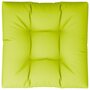 VIDAXL Coussin de palette vert brillant 80x80x12 cm tissu