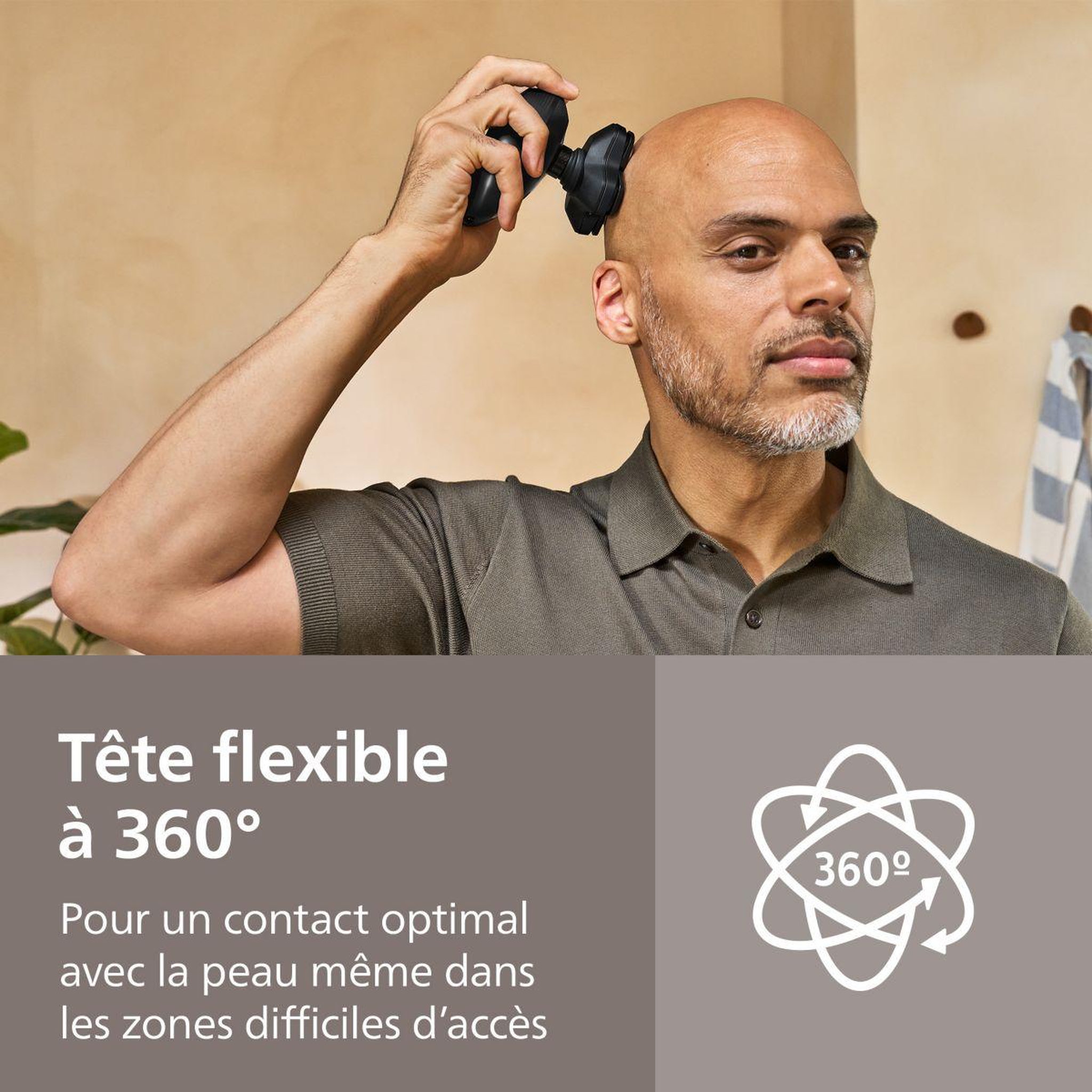 Voir la diapositive 3 : Philips Rasoir pour la tête hs5980/15 série 5000