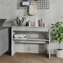 Voir la diapositive 1 : VIDAXL Table console gris beton 102x30x80 cm bois d'ingenierie