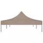 VIDAXL Toit de tente de reception 6x3 m Taupe 270 g/m^2