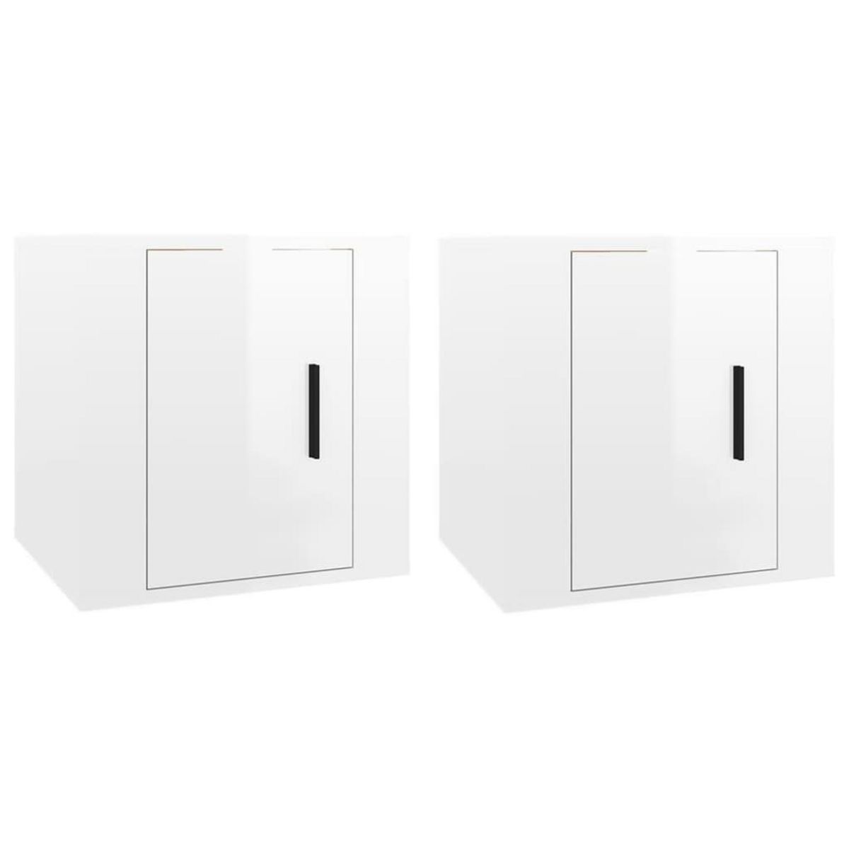 VIDAXL Meubles TV muraux 2 pcs Blanc brillant 40x34,5x40 cm