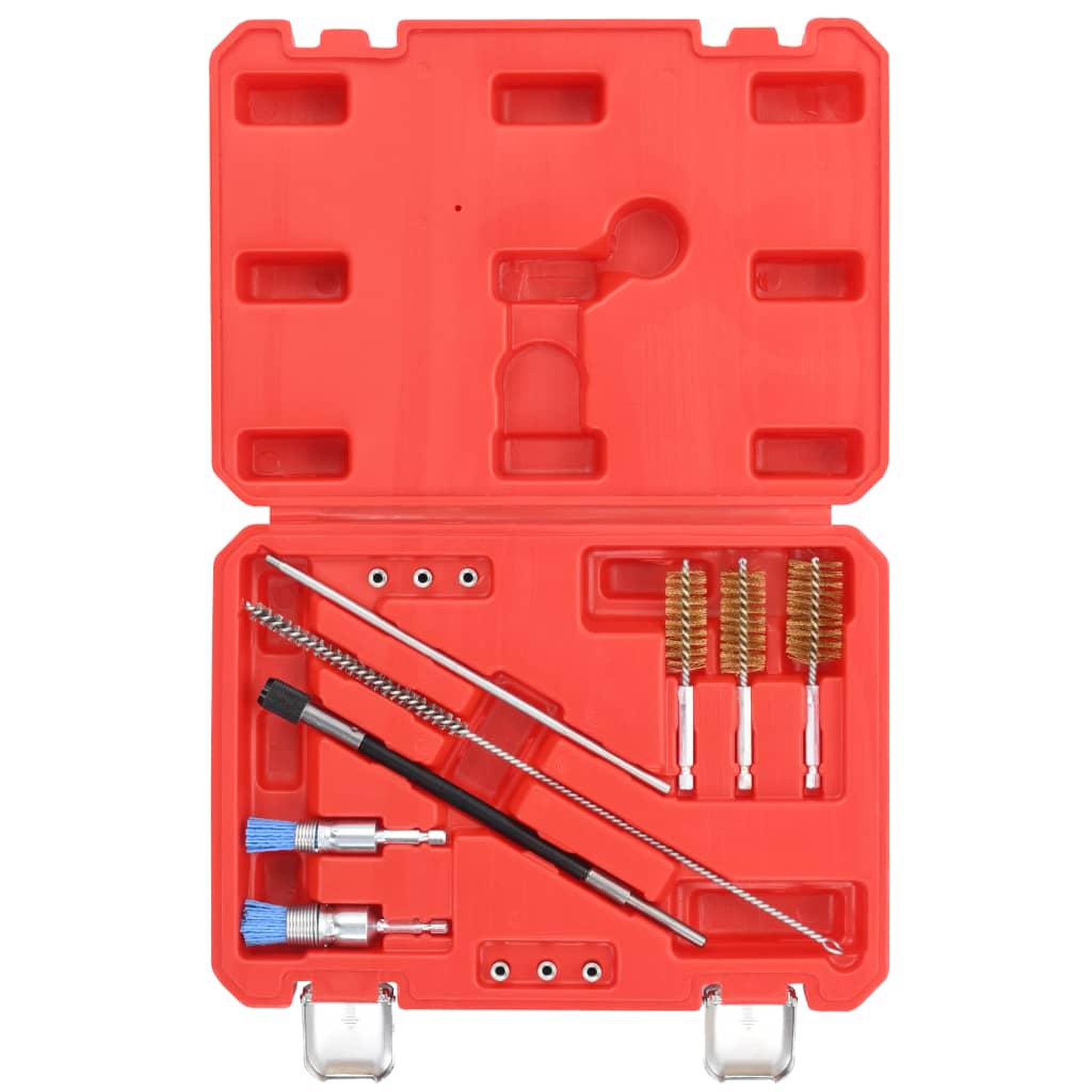 Voir la diapositive 3 : VIDAXL Kit de nettoyage pour injecteur 14 pcs