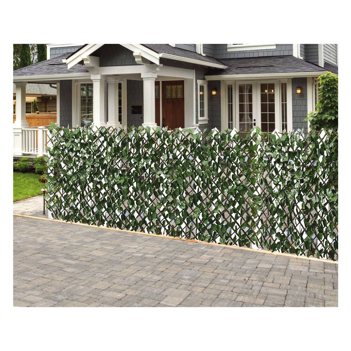 Habitat et Jardin Clôture en treillis de saule  Fragon  - 200 x 100 cm - Vert