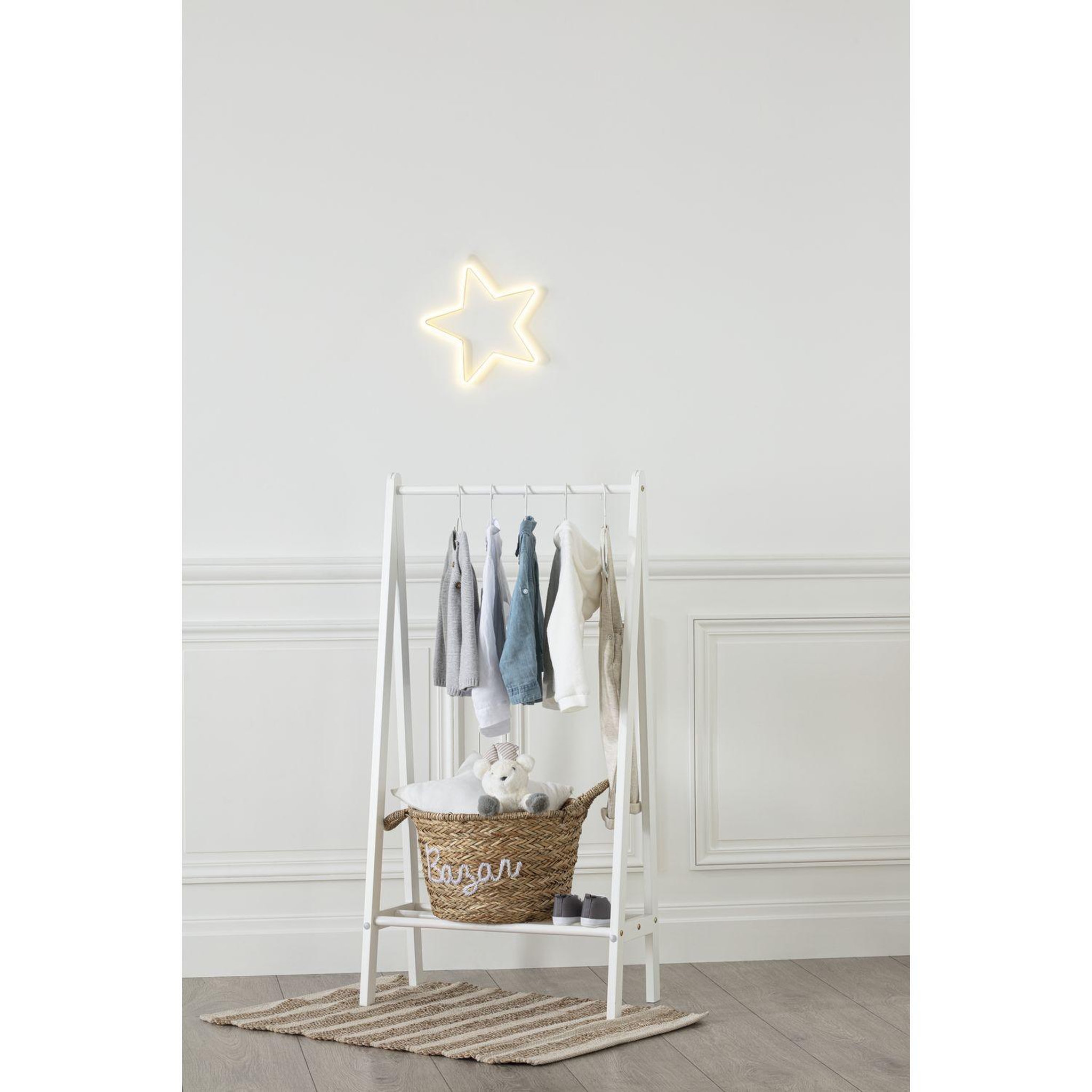 Voir la diapositive 2 : Atmosphera Kids Portant pour enfant simple - hauteur 115 cm - blanc