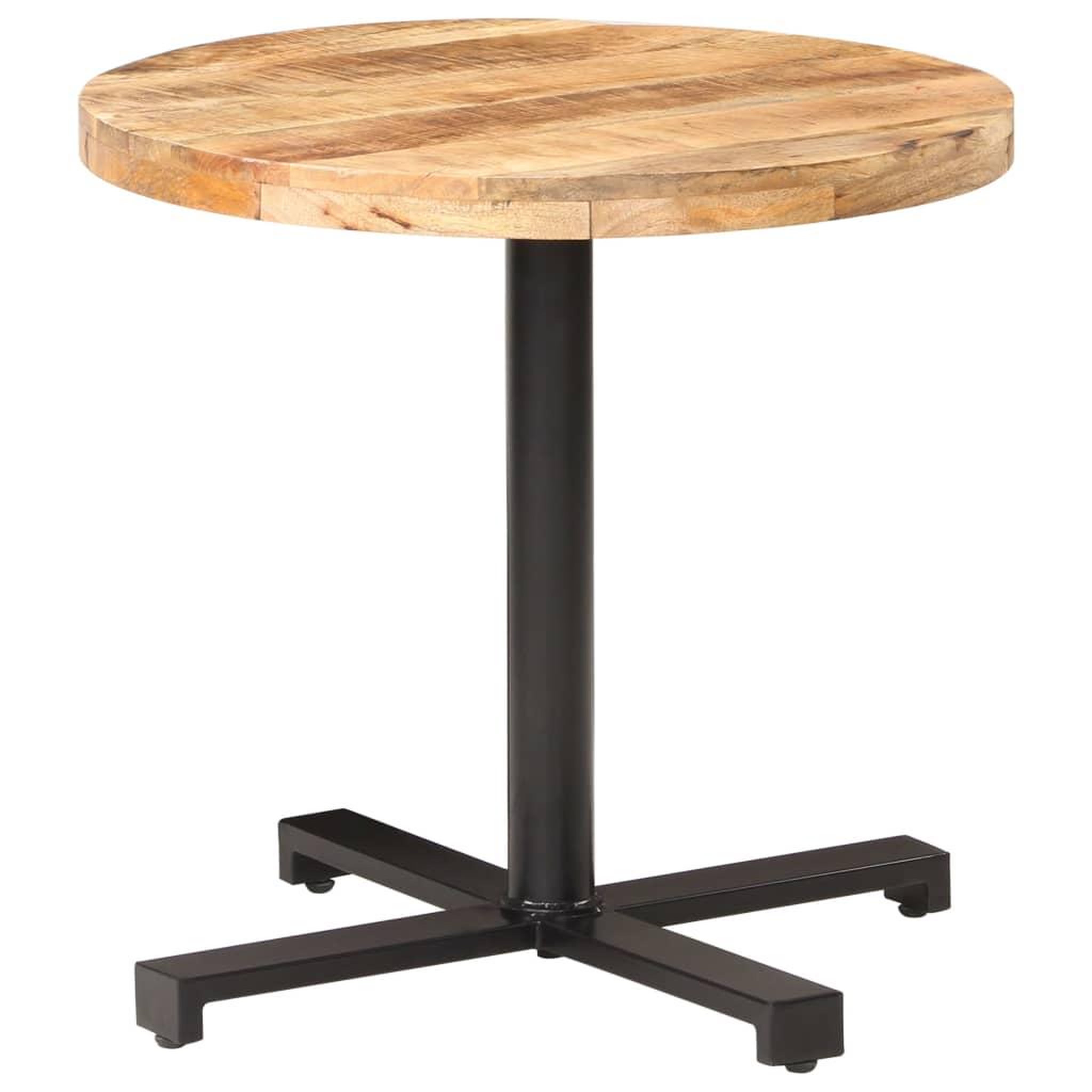 Voir la diapositive 1 : VIDAXL Table de bistro Ronde Ø80x75 cm Bois de manguier brut