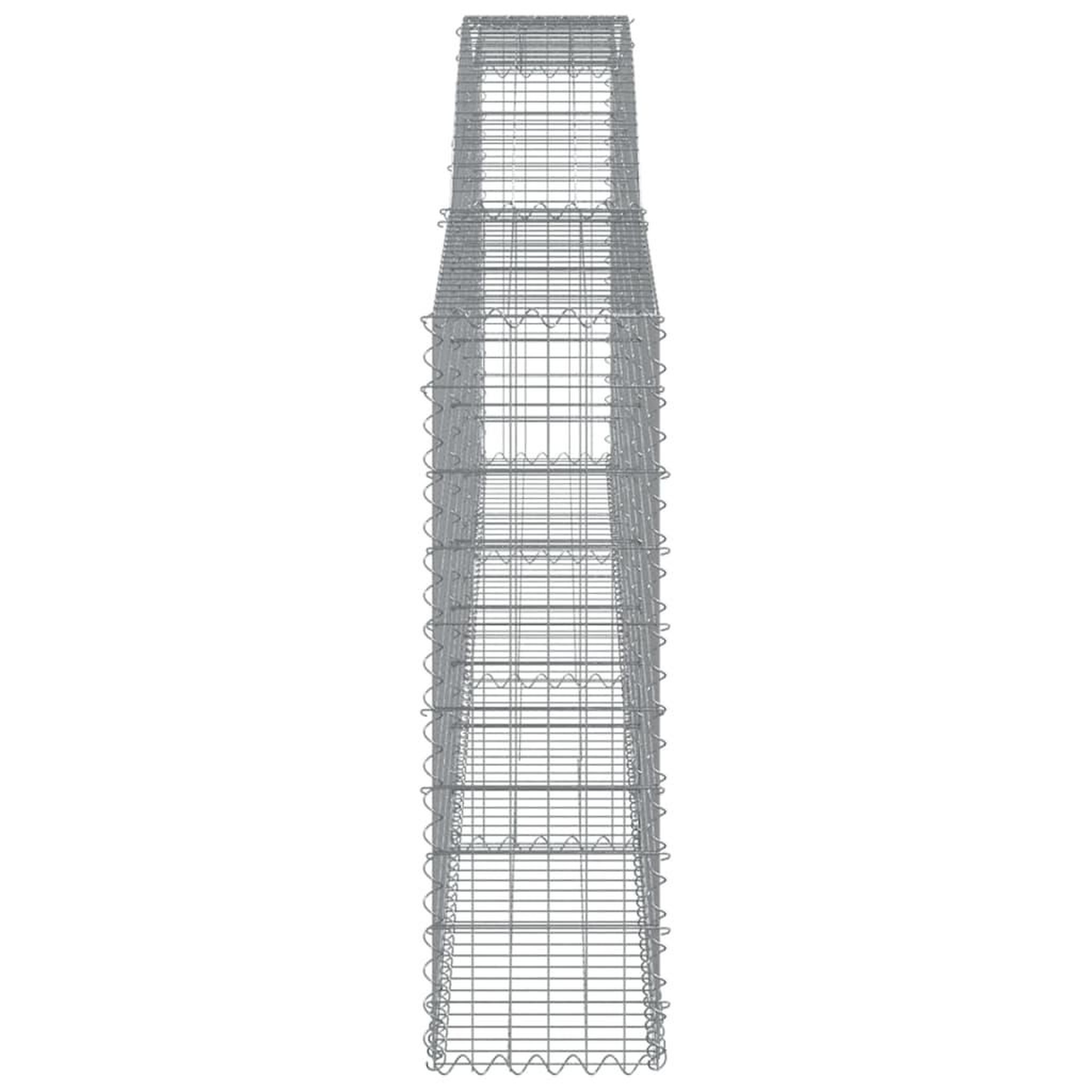 Voir la diapositive 5 : VIDAXL Paniers a gabions arques 25 pcs 400x30x100/120 cm Fer galvanise