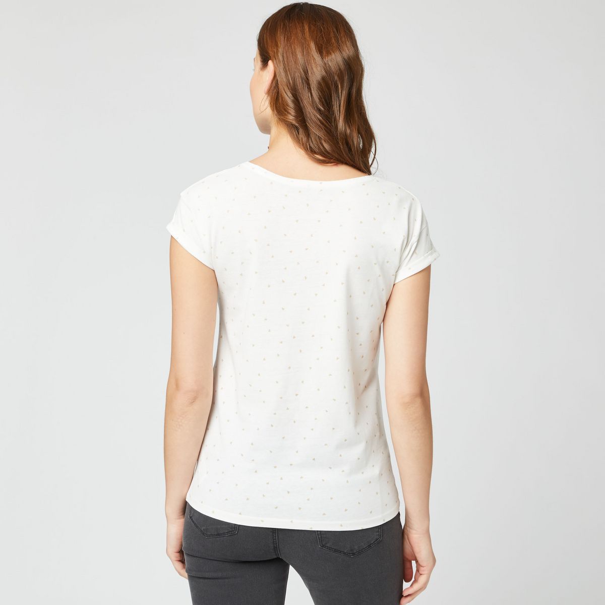 IN EXTENSO T-shirt manches courtes blanc femme
