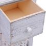 Voir la diapositive 5 : VIDAXL Table de chevet 2 pcs Bois Blanc