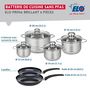 Voir la diapositive 2 : ELO Ensemble de 2 Poêles de cuisson 20 et 24 cm et 4 faitouts 12, 14, 16 et 20 cm Elo Prima Brillant