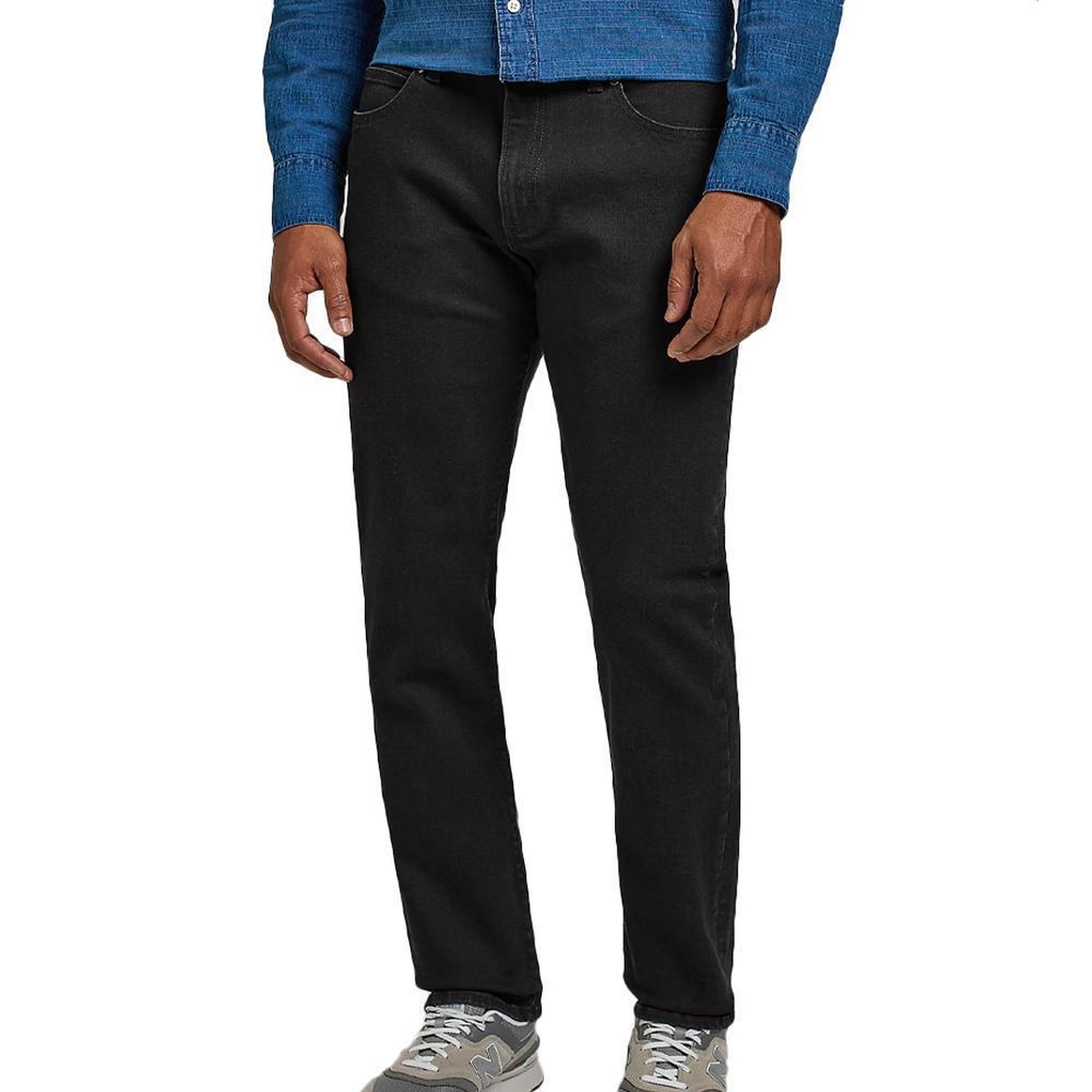 LEE Jean straight fit noir homme lee farrow. Coloris disponibles : Noir
