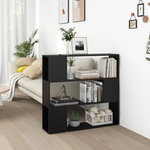 VIDAXL Bibliotheque/Separateur de piece Noir 100x24x94 cm
