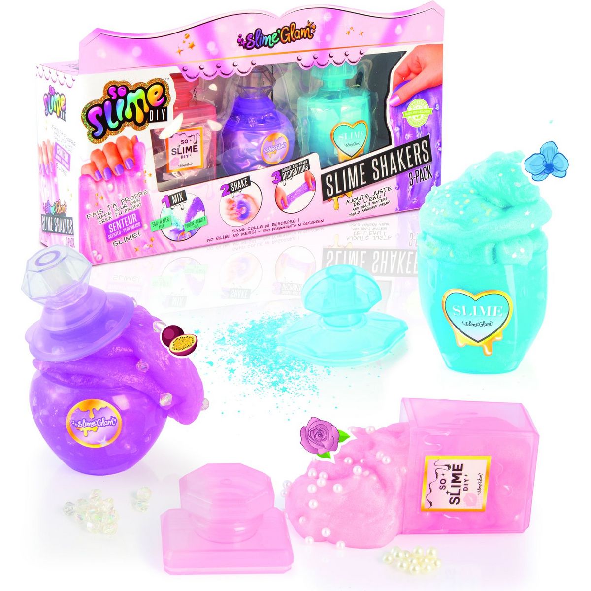 CANAL TOYS 3 packs de Slime Glam