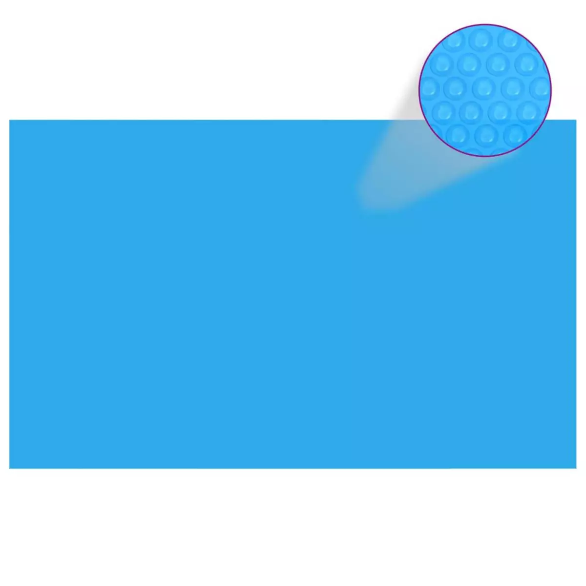 VIDAXL Bache de piscine rectangulaire 260 x 160 cm PE Bleu