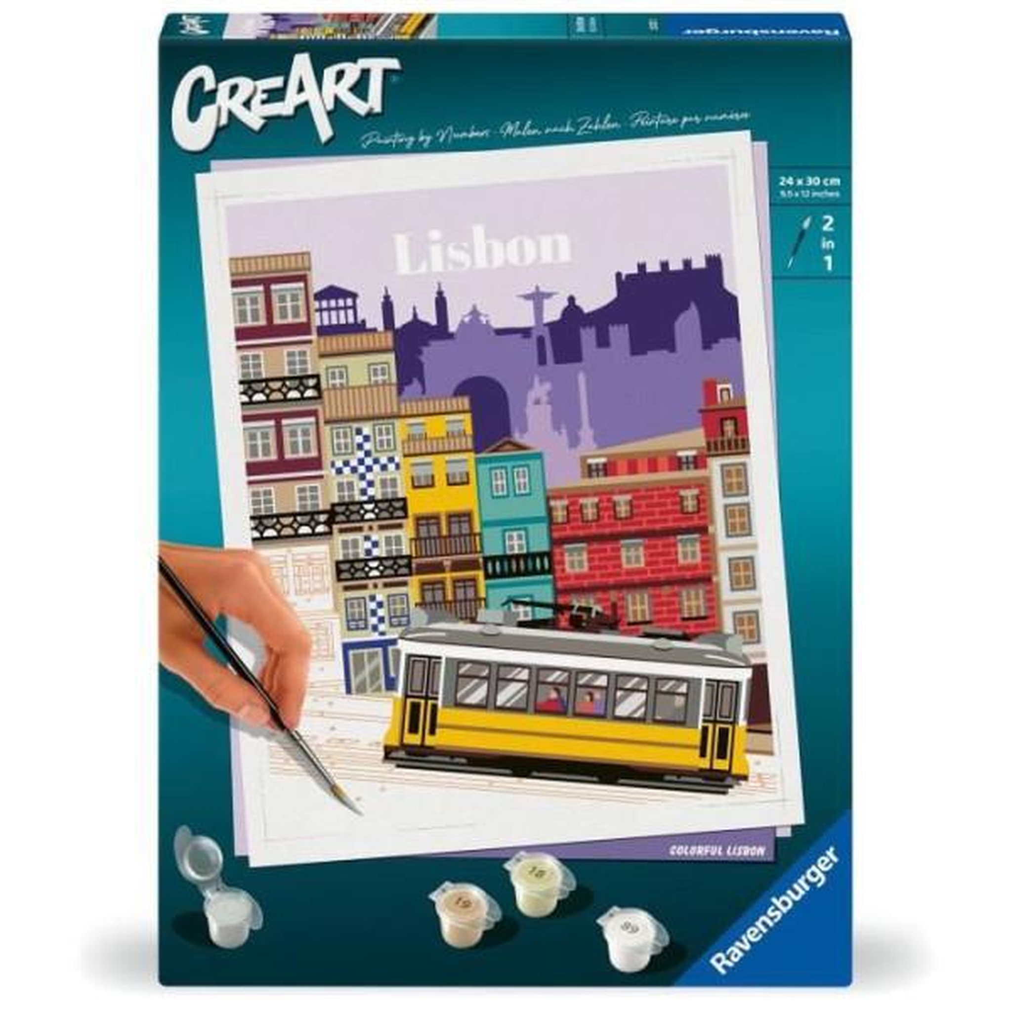 RAVENSBURGER Creart 24x30 cm lisbon, activité détente et créative, 25522, ravensburger