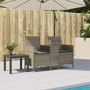 Voir la diapositive 1 : VIDAXL Canape de jardin 2 places avec table et coussins resine tressee
