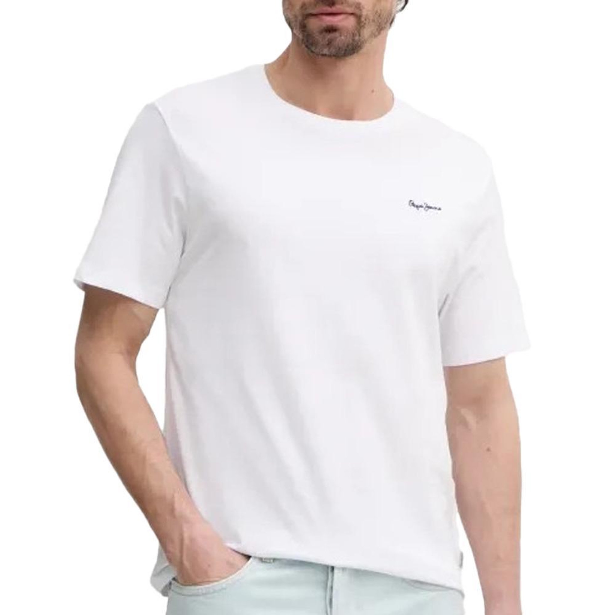 Pepe Jeans T-shirt Blanc Homme Pepe Jeans Dulwich. Coloris disponibles : Blanc