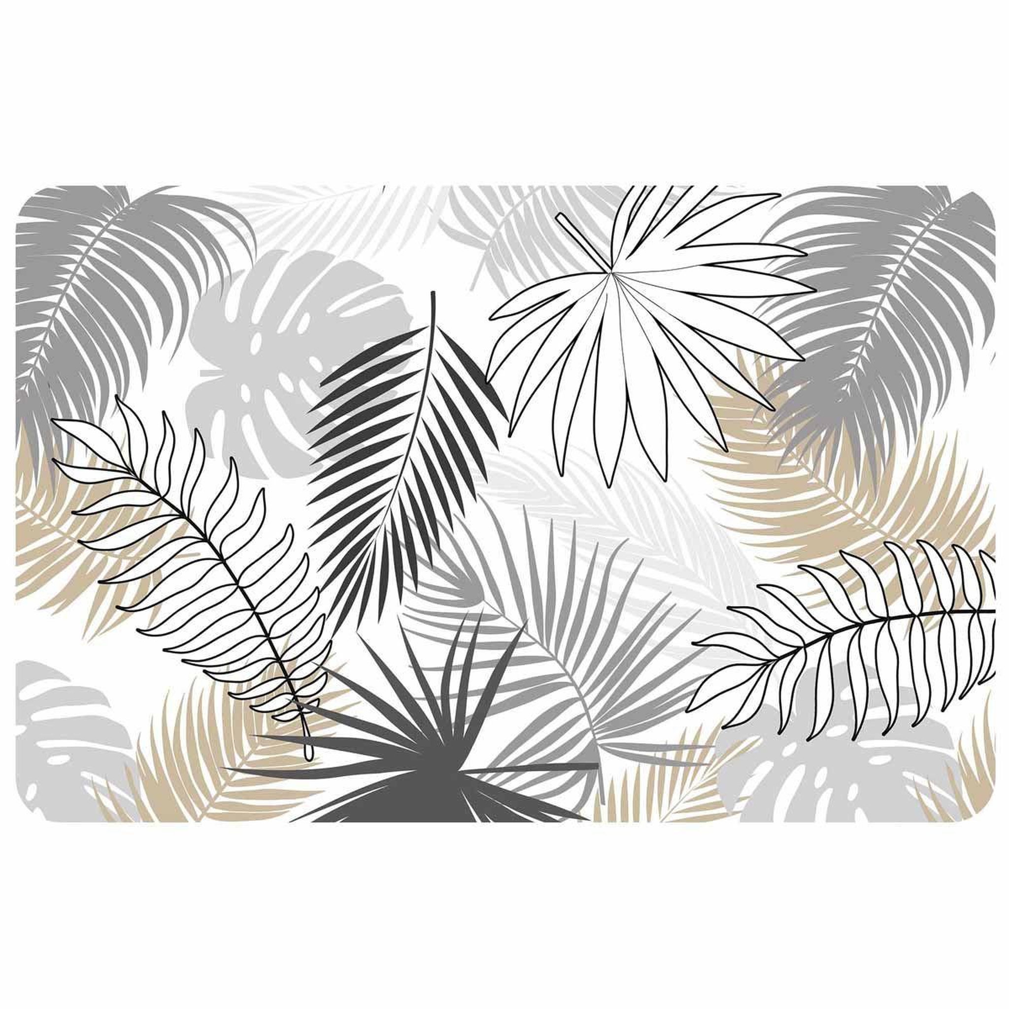 Douceur d'Intérieur Set de table imprimé  virginia  28x43cm transparent