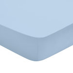 DODO Drap Housse Studio Coton Givre. Coloris disponibles : Bleu