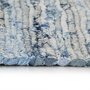 VIDAXL Tapis Chindi tisse a la main Denim 160x230 cm Bleu