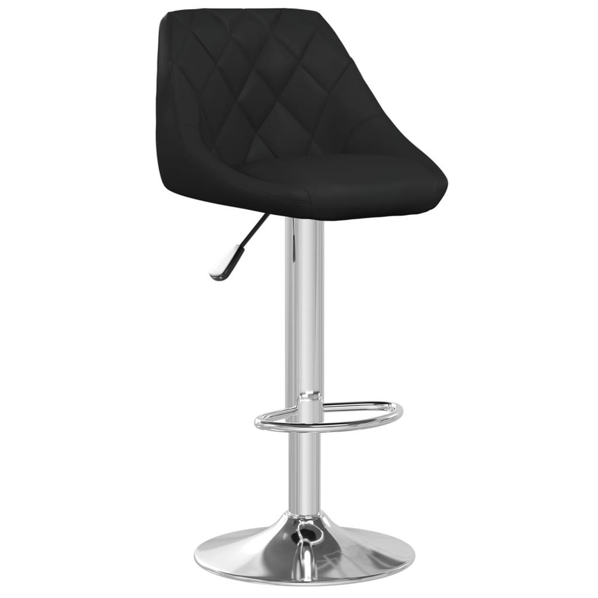 VIDAXL Tabouret de bar noir similicuir
