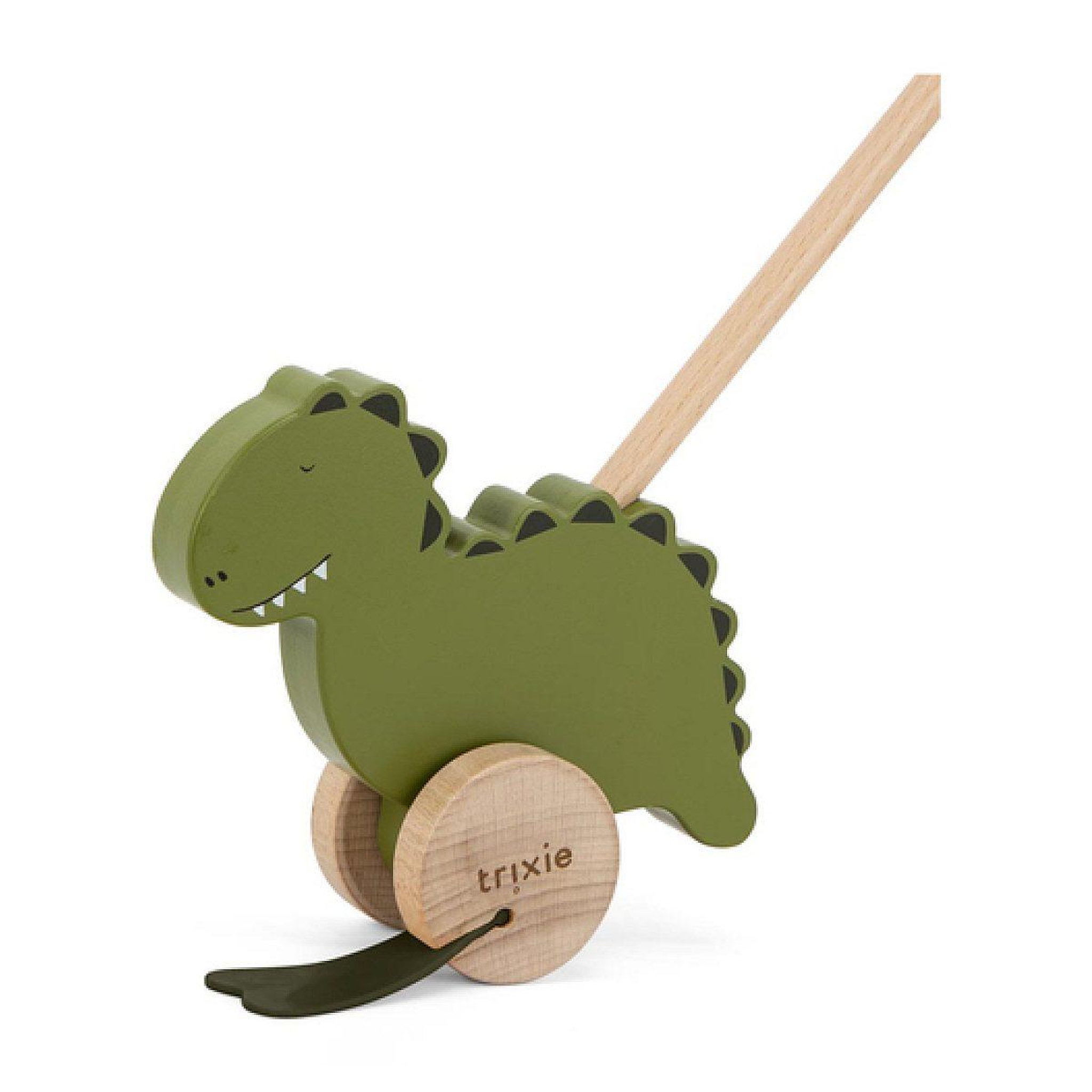 Voir la diapositive 2 : Trixie Jouet a pousser en bois - mr dino